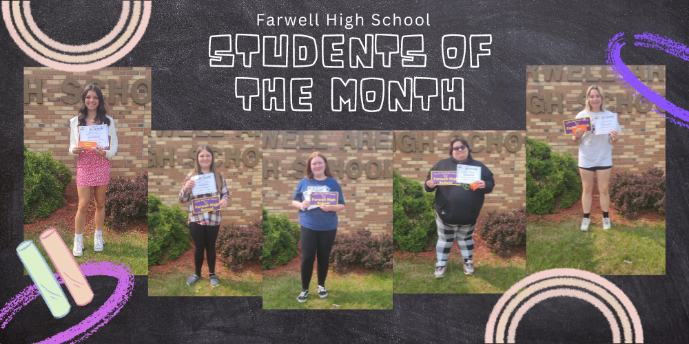 May Students of the Month Farwell High School