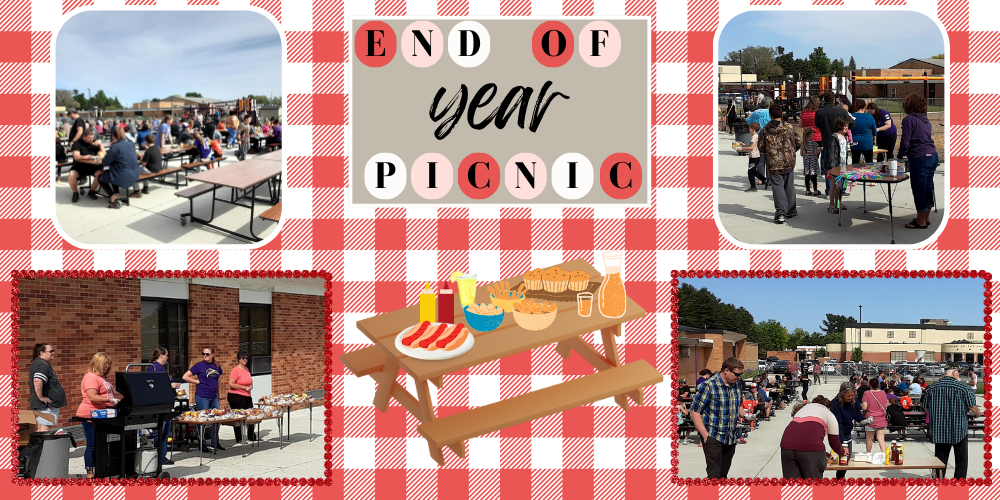 End of Year Picnic - Families talking and eating