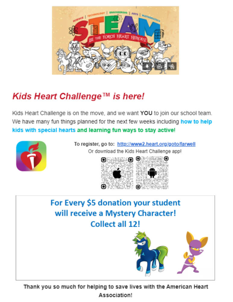Kids Heart Challenge Information