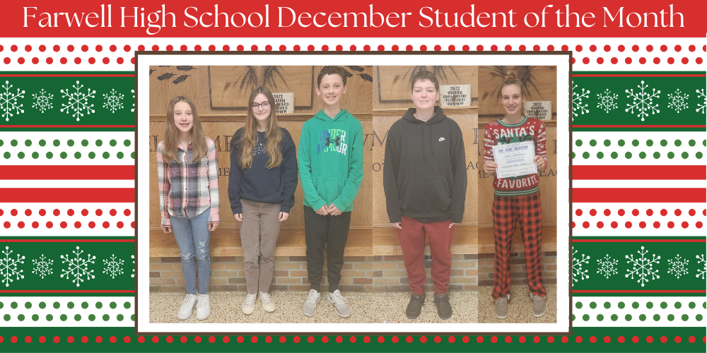 Farwell High School December Student of the Month