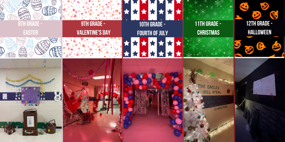 Hall Decorations listed by grade