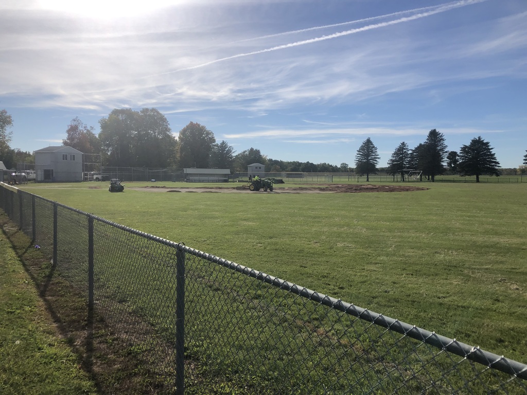 Work being done on baseball field